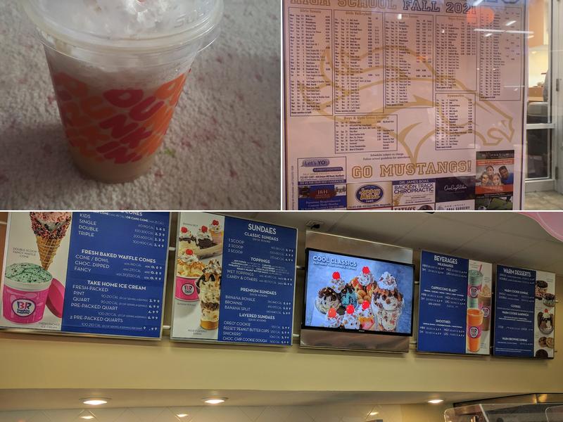 Dunkin Donut Menu