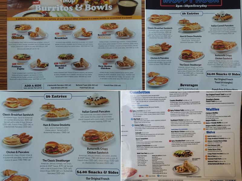 IHOP Menu