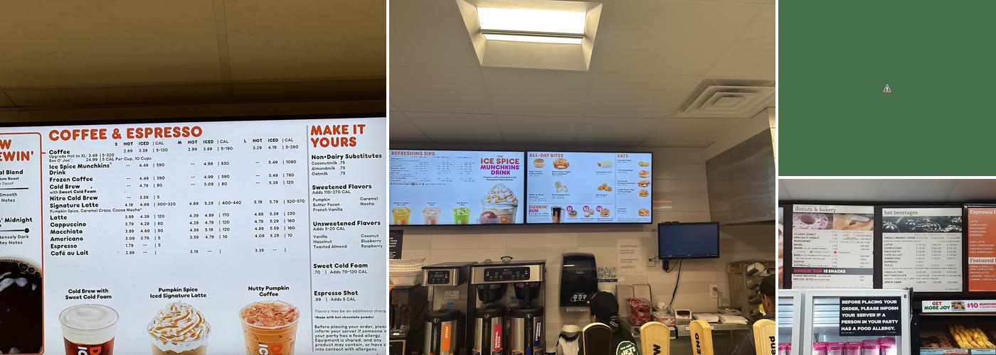 Dunkin' Menu