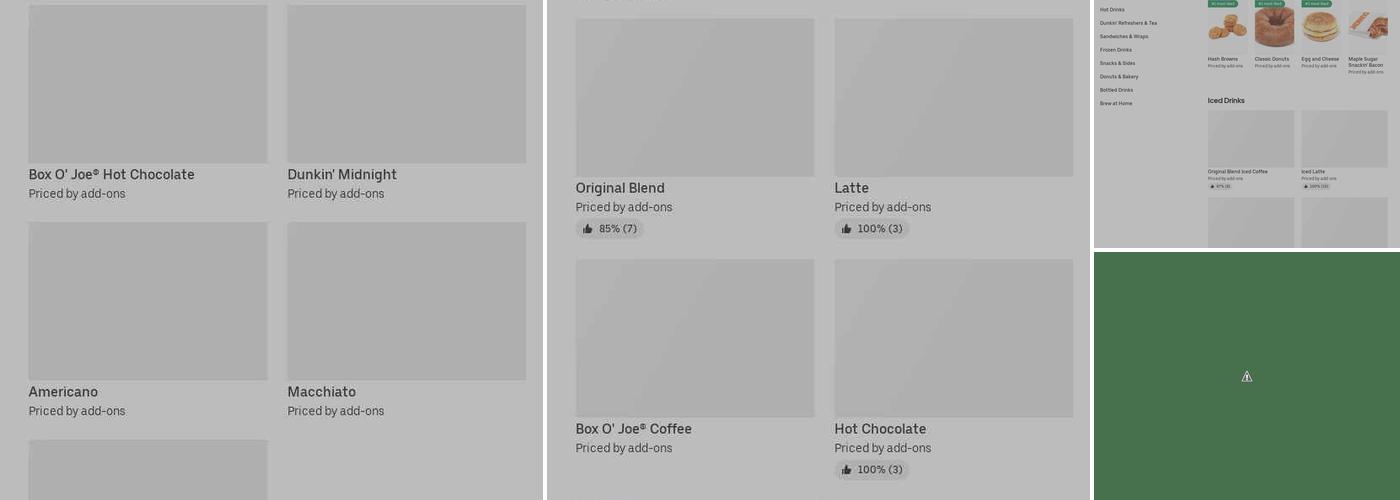Dunkin' Menu