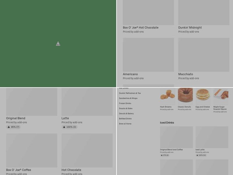 Dunkin' Menu