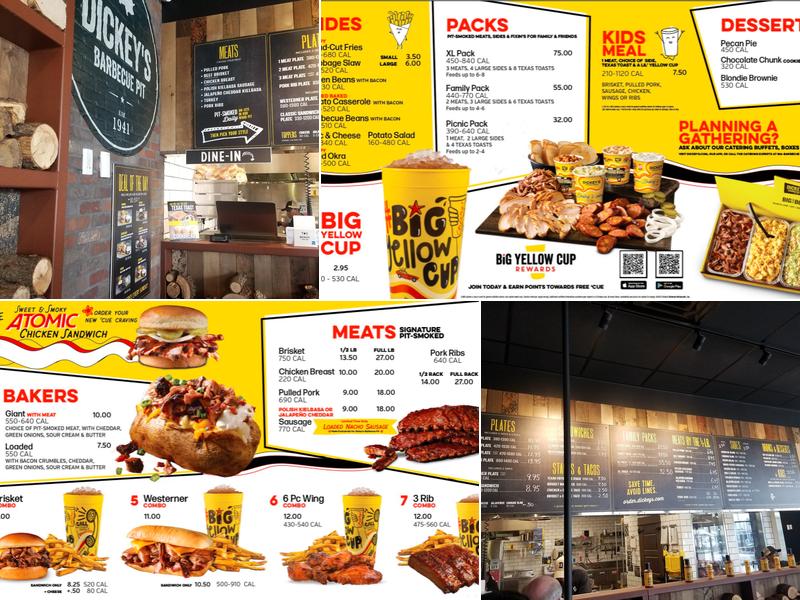 Dickey's Barbecue Pit Menu
