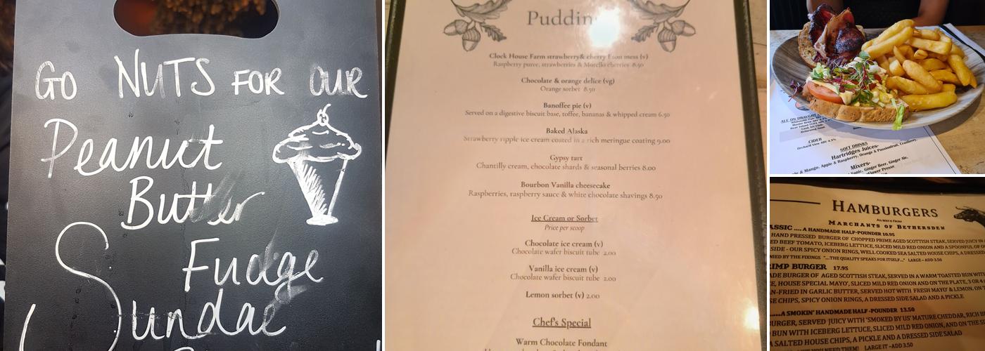 Oak on the Green Menu