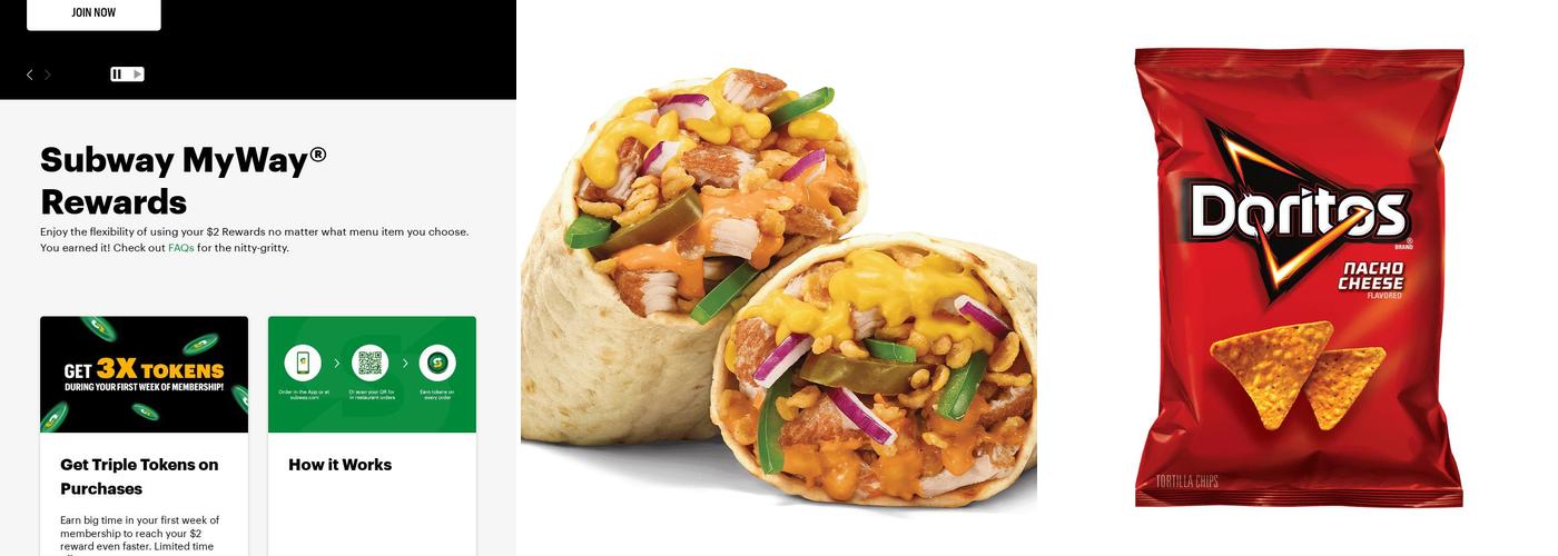 Subway Menu