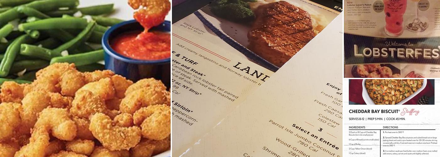 Red Lobster Menu