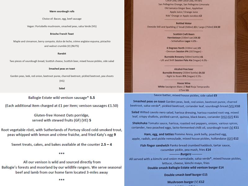 Potarch Café Menu