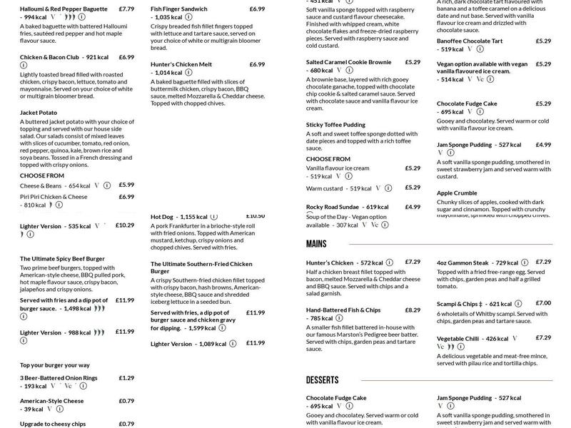 White Heifer That Travelled Menu