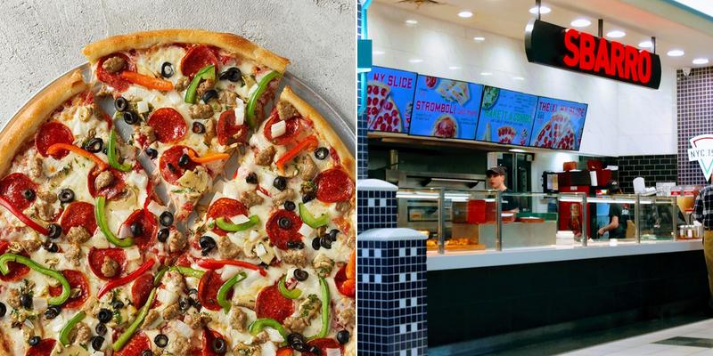 Sbarro Menu