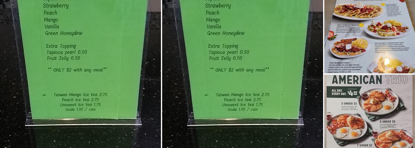 Perkins Restaurant & Bakery Menu