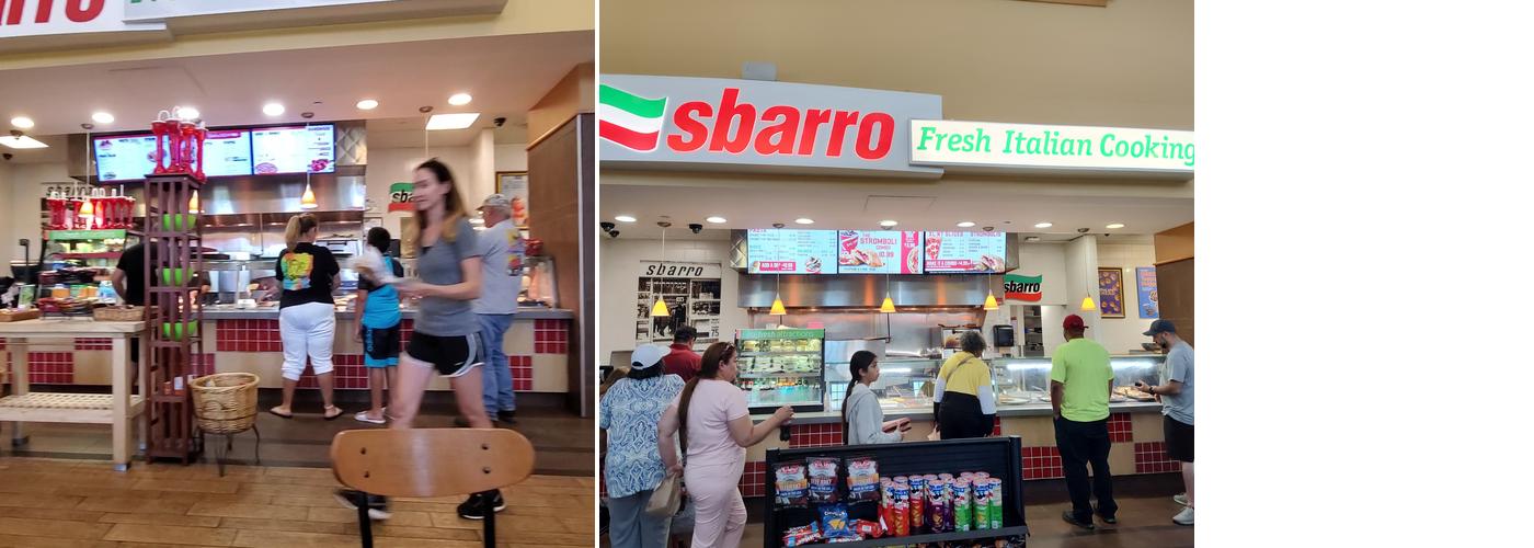 Sbarro Menu