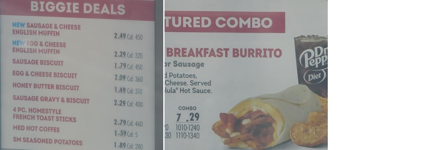 Wendy's Menu