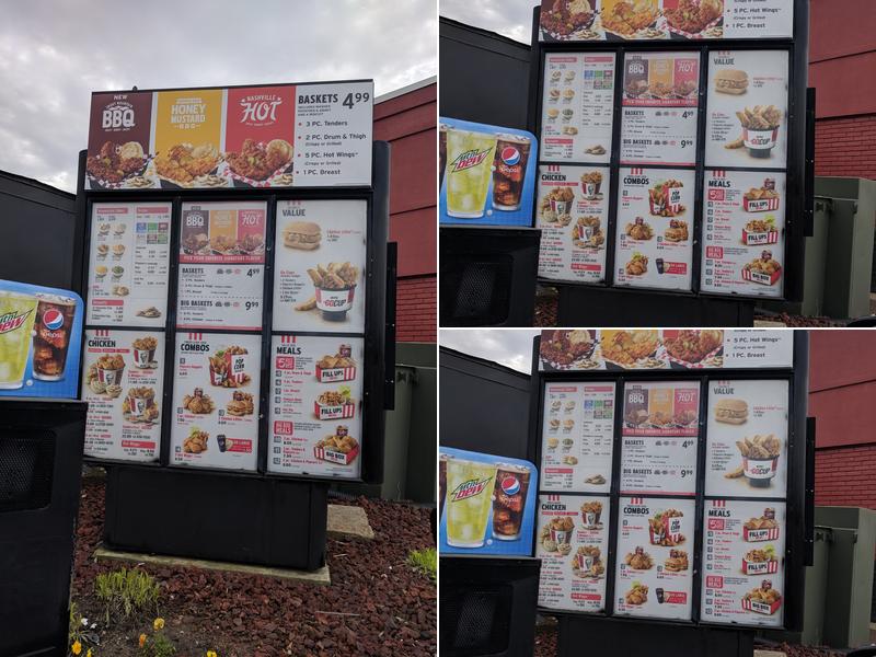 KFC Menu