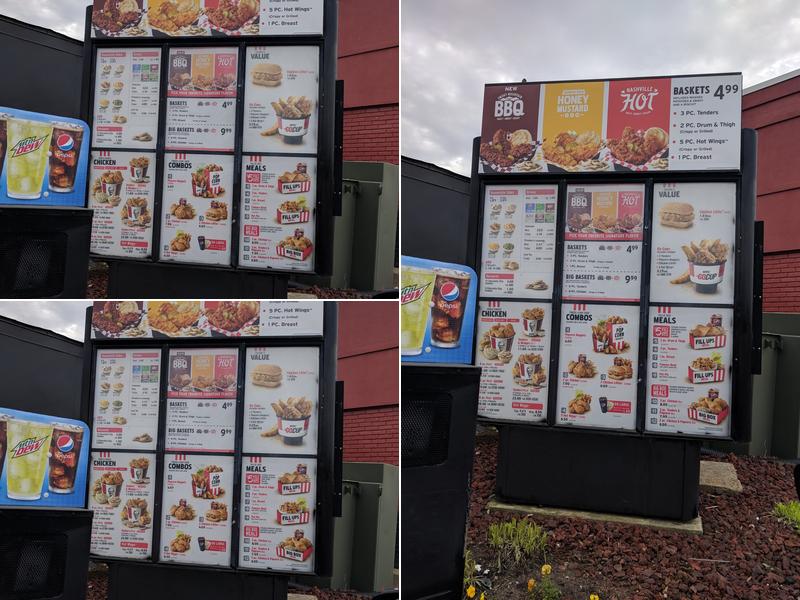 KFC Menu