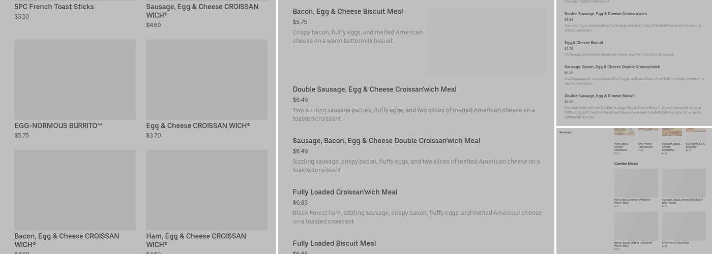 Burger King Menu