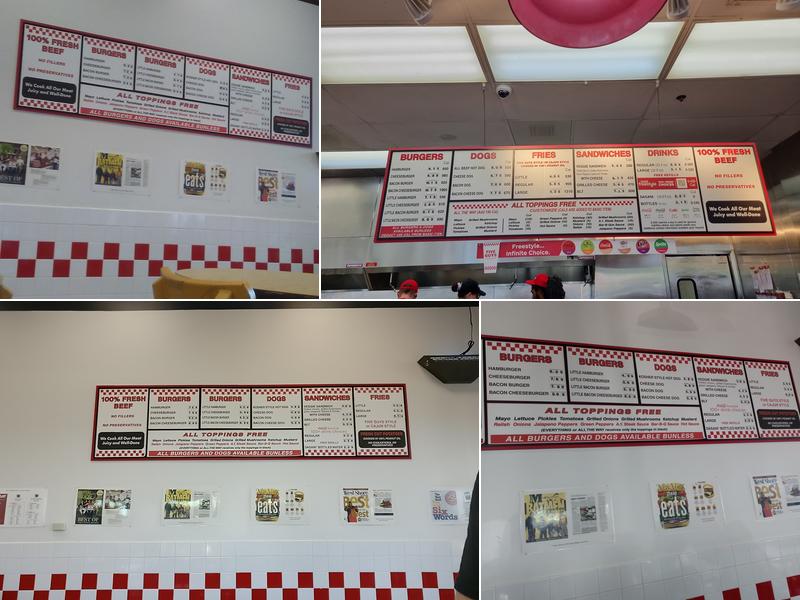 Five Guys Menu