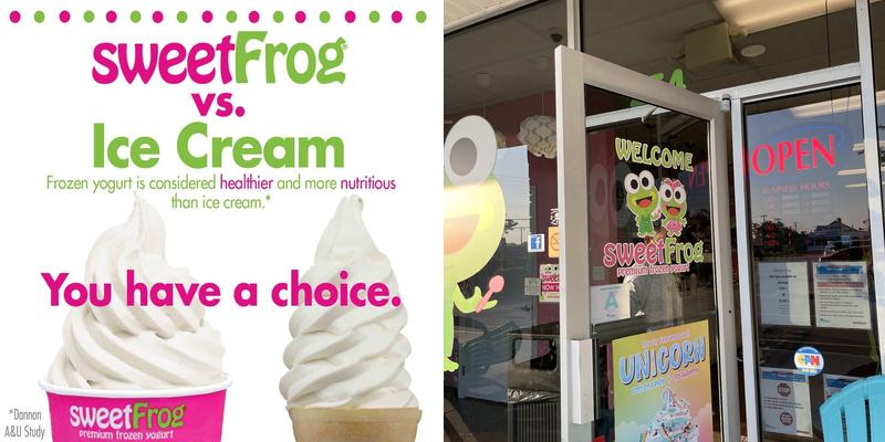 Sweet Frog Menu