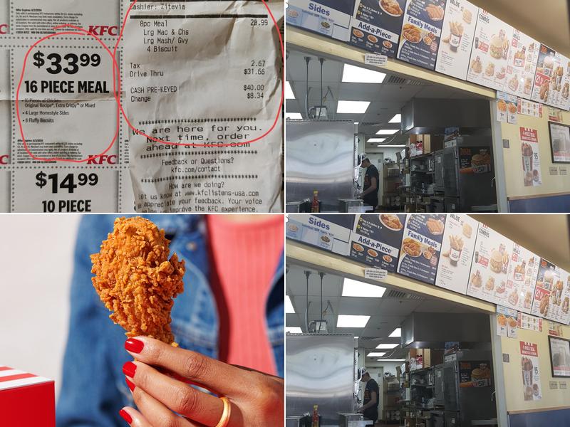 KFC Menu