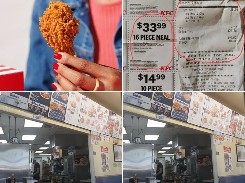 KFC Menu