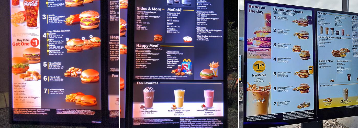 McDonald's Menu