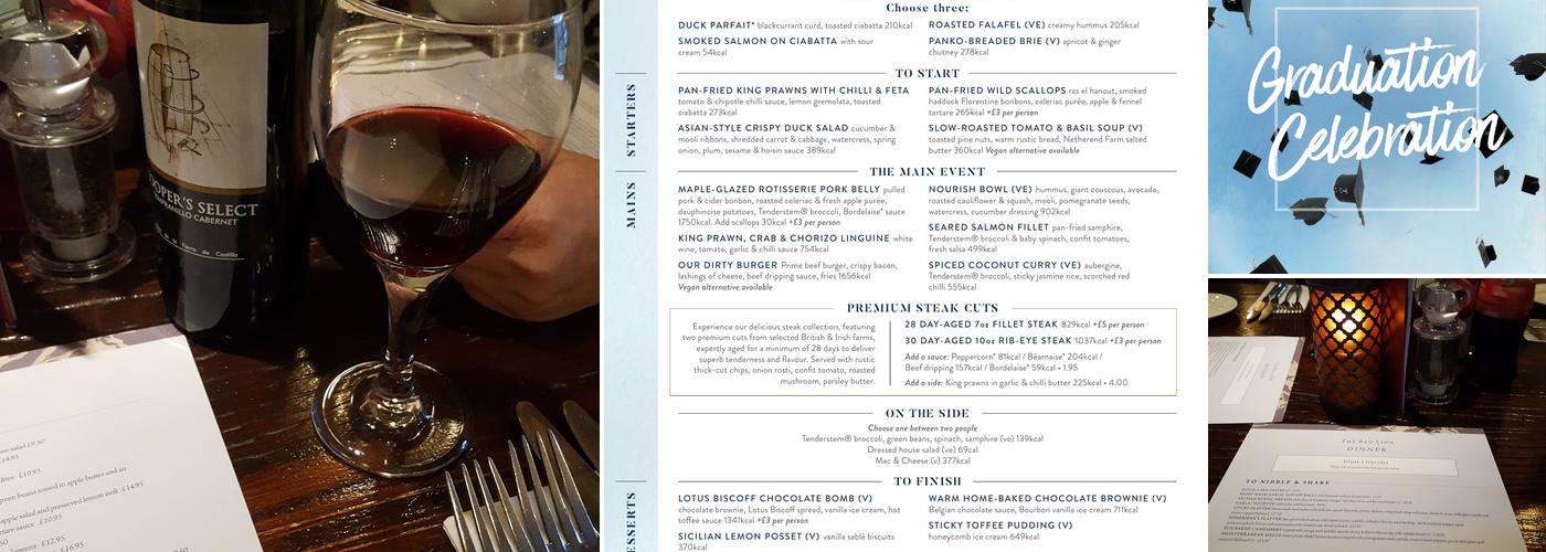 Red Lion Tavern Pulborough Menu