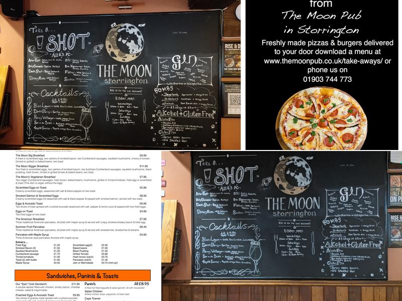 The Moon (Storrington) Menu