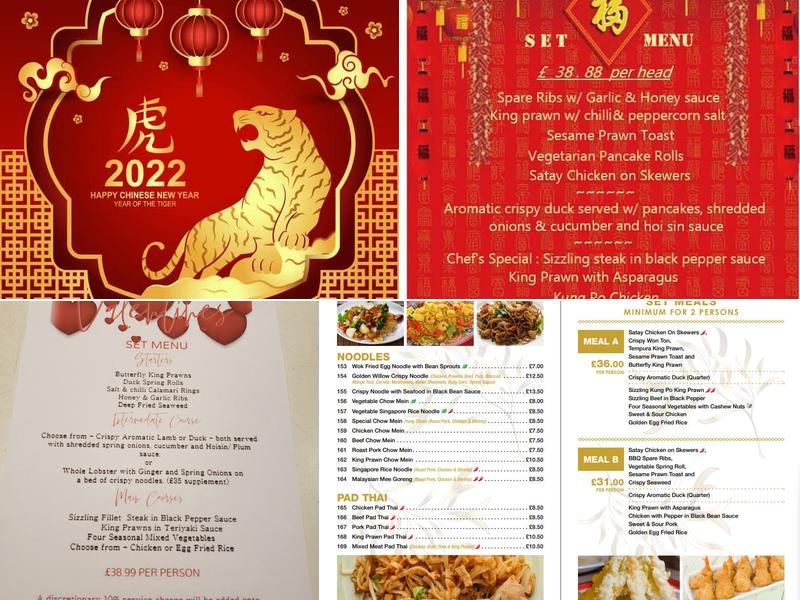 Golden Willow Menu