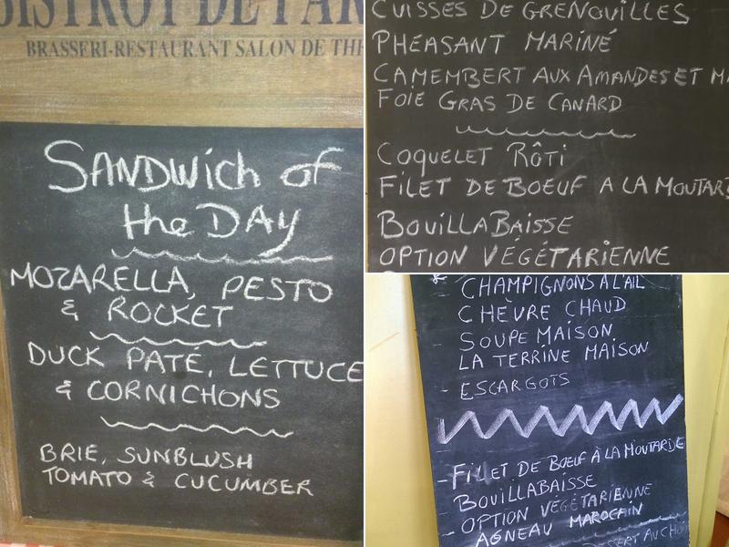 Chez Joel Menu