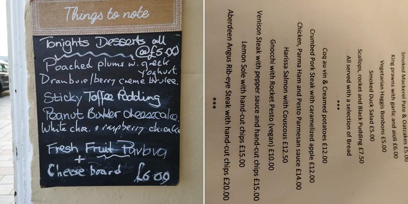 The Upper Crust Menu