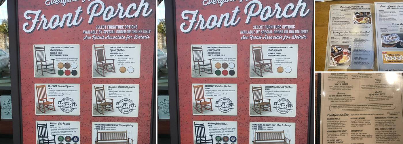 Cracker Barrel Old Country Store Menu