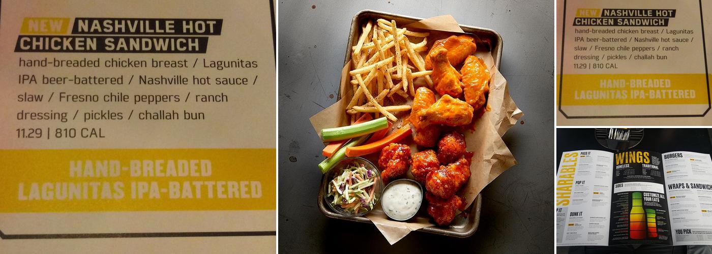 Buffalo Wild Wings Menu