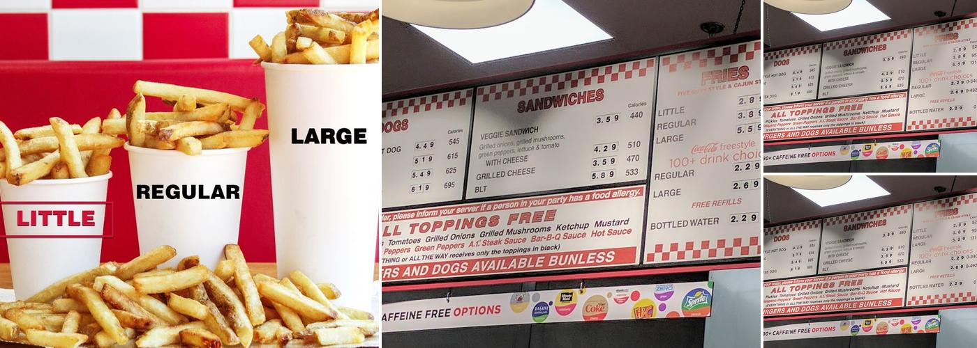 Five Guys Menu
