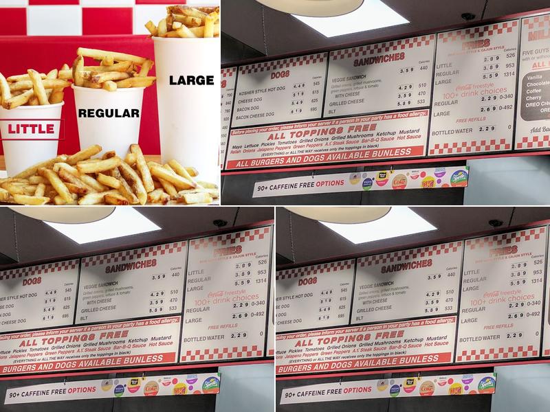 Five Guys Menu