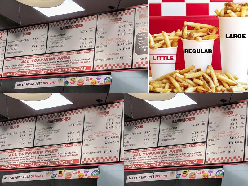 Five Guys Menu
