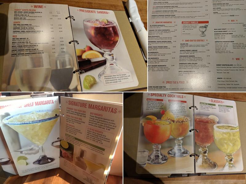 Cheddar's Scratch Kitchen Menu