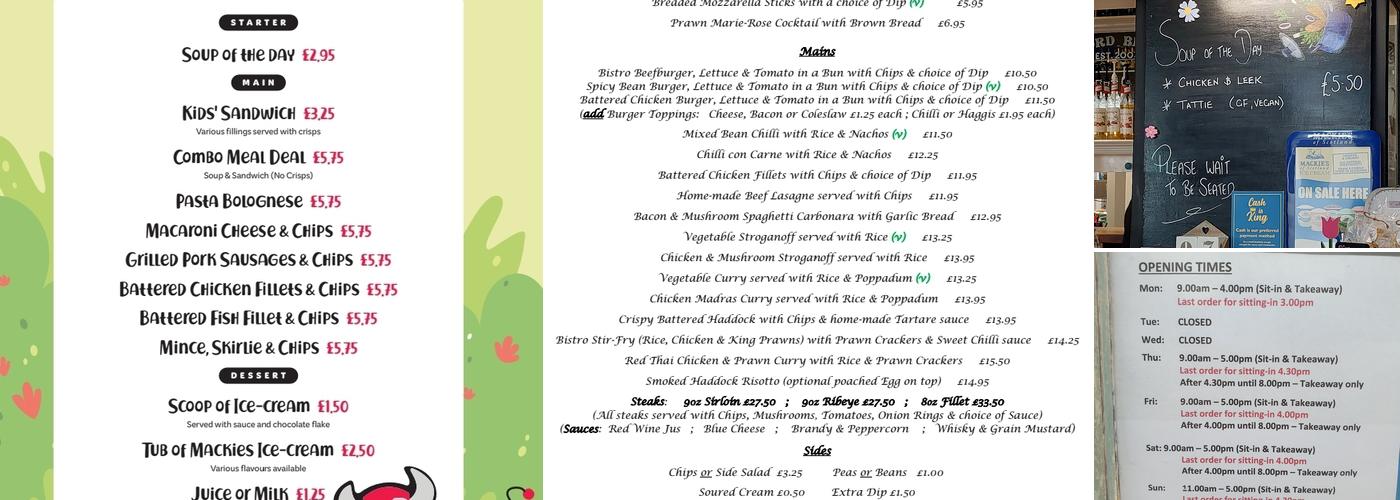 The Alford Bistro Menu