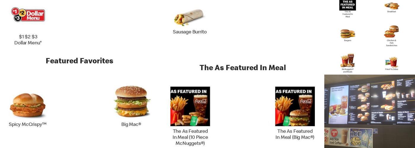 McDonald's Menu
