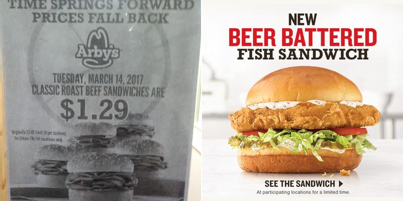 Arby's Menu