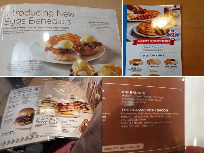 IHOP Menu