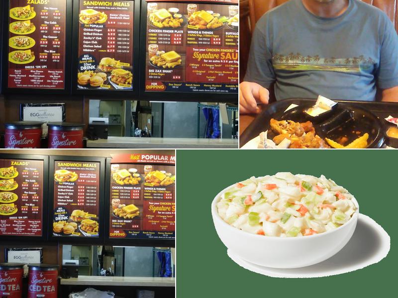 Zaxby's Chicken Fingers & Buffalo Wings Menu