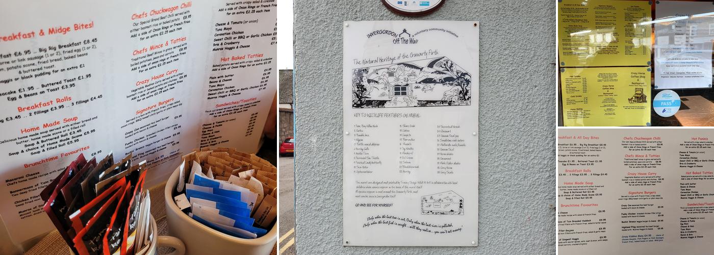 Crazy Horse Coffee Shop Menu