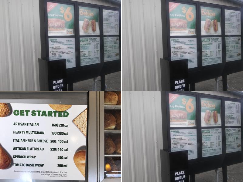 Subway Menu