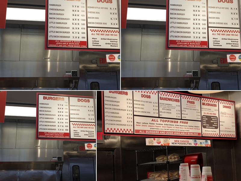 Five Guys Menu