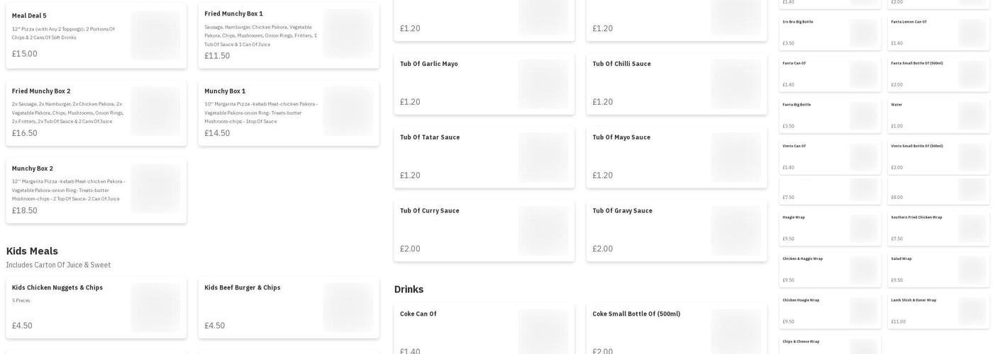 Langlee Fish & Chip Shop Menu