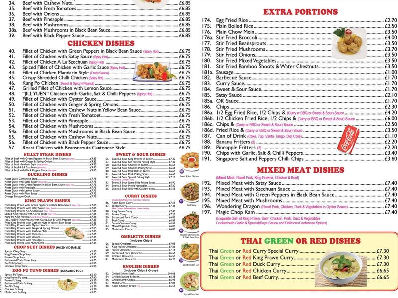 Mandarin Kitchen Menu