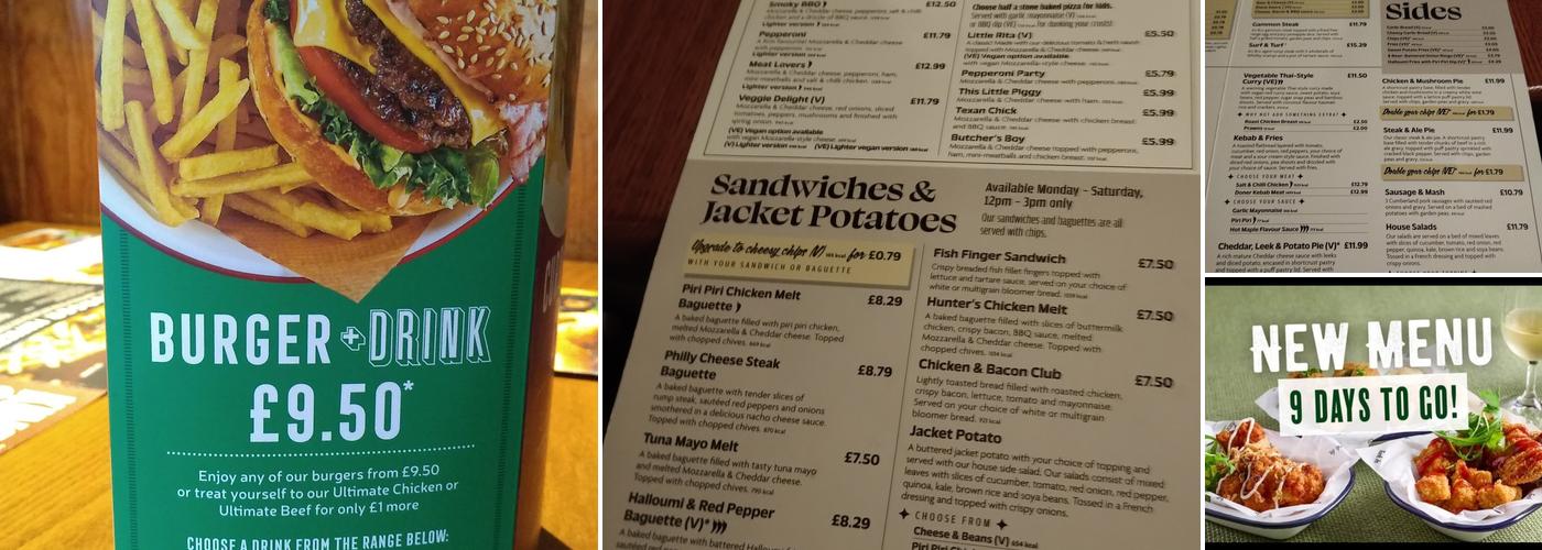 Standing Stones Menu