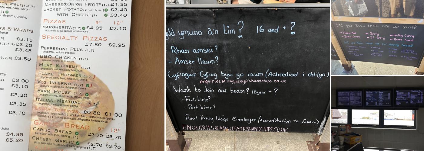 Finney’s @ The Golden Fry Menu