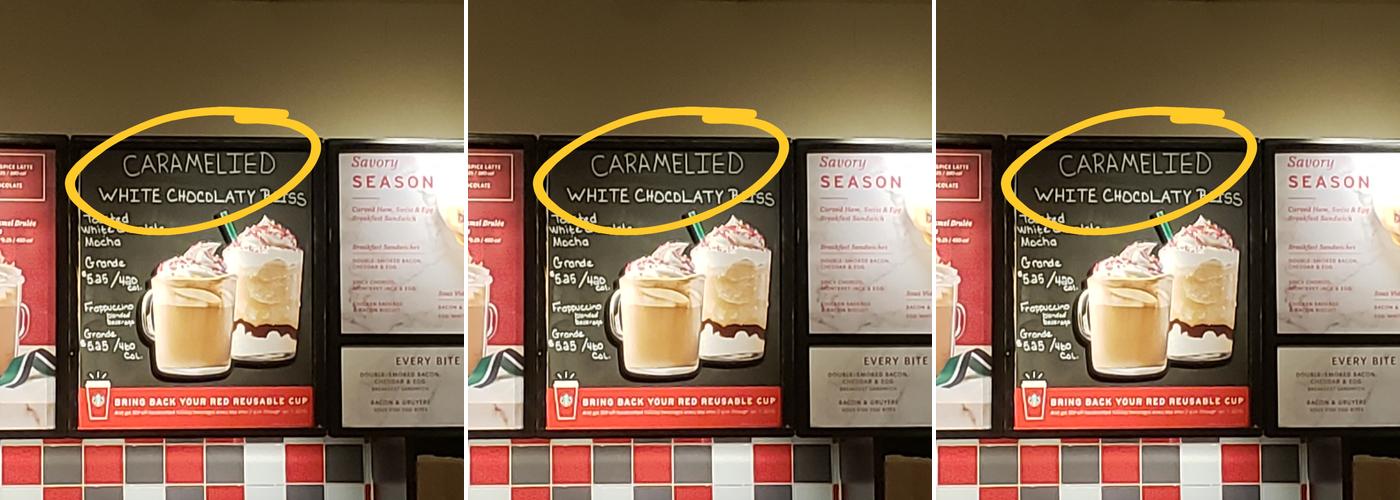 Starbucks Menu