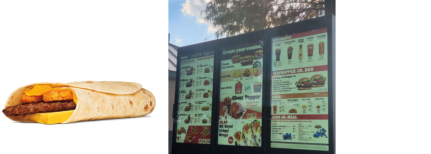 Burger King Menu
