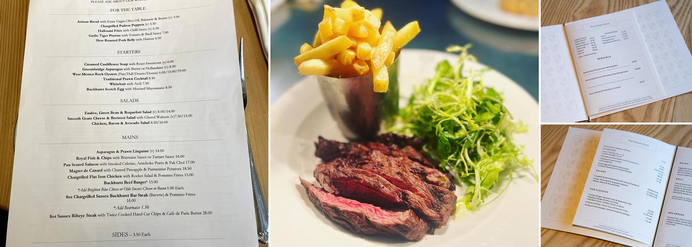 The Dorset Arms Menu