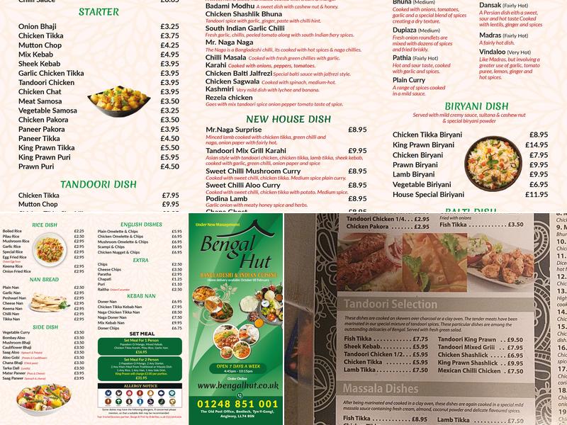 Bengal Hut Menu